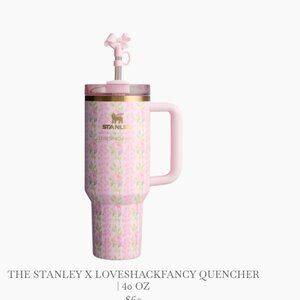 LOVE SHACK FANCY STANLEY QUENCHER H2.0 TUMBLER 40oz BLOOMING HEIRLOOM